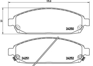 Klocki przód Grand Cherokee Commander WK XK brembo