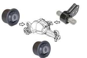 Tuleja mostu poduszki kpl Jeep Commander XK XH 06-